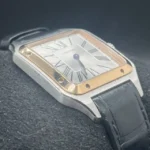 Montre homme Cartier Santos Dumont W2SA0011, cadran argenté, boîte et papiers - Image 11