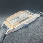 Montre homme Cartier Santos Dumont W2SA0011, cadran argenté, boîte et papiers - Image 10