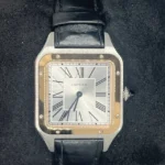 Montre homme Cartier Santos Dumont W2SA0011, cadran argenté, boîte et papiers - Image 7