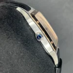 Montre homme Cartier Santos Dumont W2SA0011, cadran argenté, boîte et papiers - Image 5