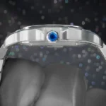 Montre Cartier Santos Medium en acier inoxydable avec cadran vert, 41,9 x 35,1 mm, WSSA0061, ensemble complet - Image 4