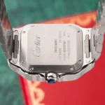 Montre Cartier Santos Medium Blanche 2021 Romaine 35 mm Acier Inoxydable Automatique WSSA0029 - Image 4