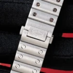 Montre Cartier Santos Medium Blanche 2021 Romaine 35 mm Acier Inoxydable Automatique WSSA0029 - Image 3