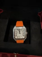 Montre Cartier Santos de Cartier Medium en acier inoxydable WSSA0029, coffret et papiers - Image 6