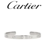 Bracelet manchette Love en or blanc Cartier 18 - Image 9