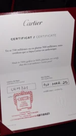 Bracelet manchette Love en or blanc Cartier 18 - Image 4