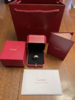 Bague Love classique Cartier avec 3 diamants en or jaune, taille 58 - Image 15