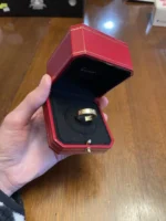 Bague Love classique Cartier avec 3 diamants en or jaune, taille 58 - Image 13