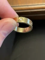 Bague Love classique Cartier avec 3 diamants en or jaune, taille 58 - Image 11