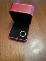 Bague Love classique Cartier avec 3 diamants en or jaune, taille 58 - Image 10