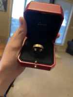 Bague Love classique Cartier avec 3 diamants en or jaune, taille 58 - Image 7