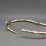 Estate Cartier 18K Rose Gold Juste En Clou Classic Bracelet - Image 5