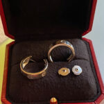 Créoles Cartier LOVE *Modèle Classique* Or blanc 750 18 carats