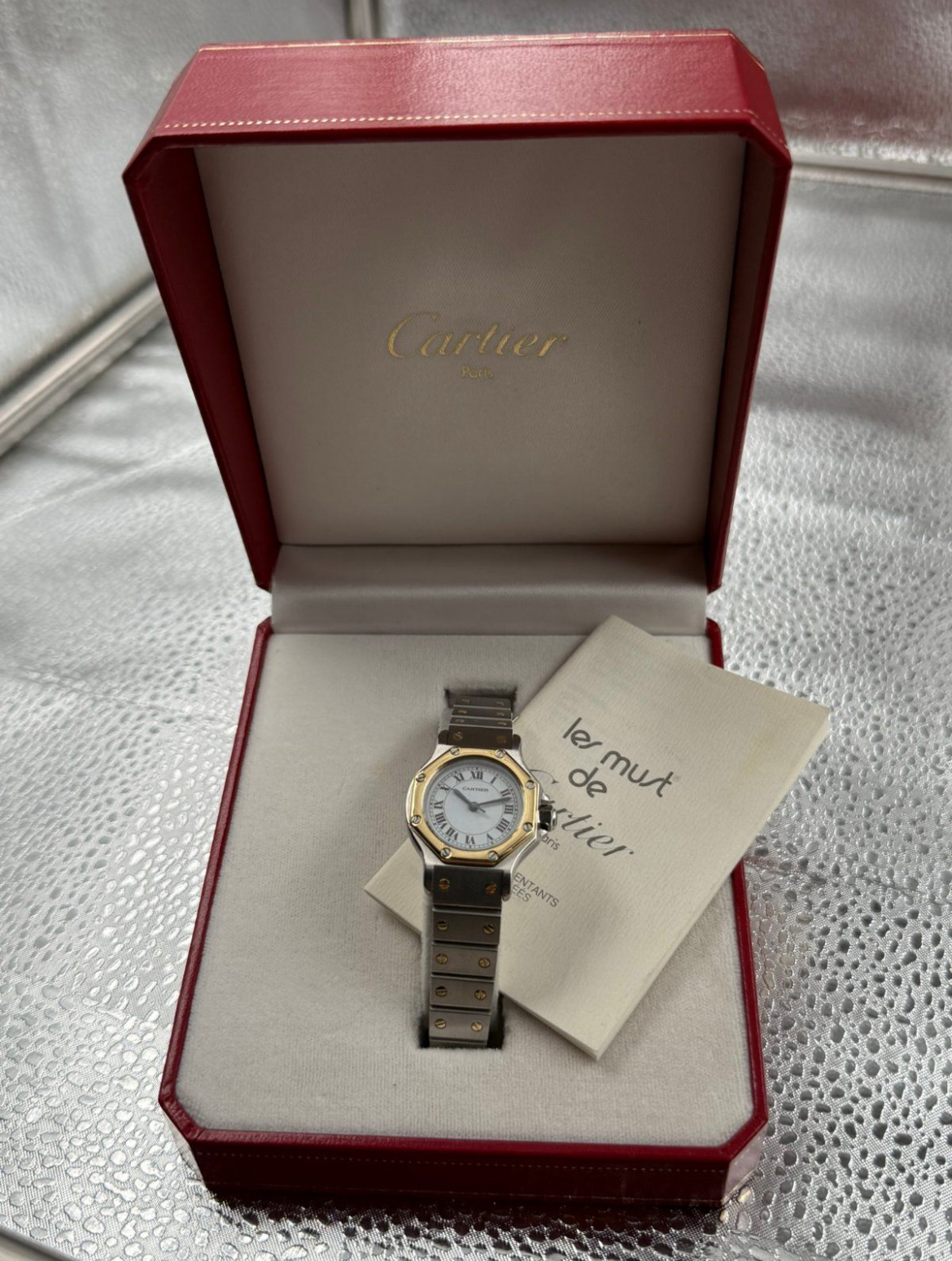 IMG_0291.jpeg Cartier Santos Réf. 0907 Or 750 - Image 1