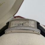 Cartier Tank Américaine Chrono 18 carats, sertissage diamants d'origine - Image 10