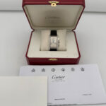 Cartier Tank Américaine Chrono 18 carats, sertissage diamants d'origine