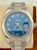 Rolex Datejust 41 bleu 116334 boîte + papiers