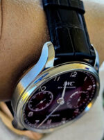 IWC Portugaise Automatique 7 Jours Bordeaux Rouge IW500714 - Image 13