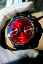 IWC Portugaise Automatique 7 Jours Bordeaux Rouge IW500714 - Image 7