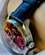 IWC Portugaise Automatique 7 Jours Bordeaux Rouge IW500714 - Image 10