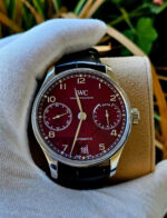IWC Portugaise Automatique 7 Jours Bordeaux Rouge IW500714 - Image 3