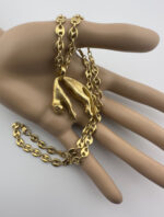 Chaîne en or 750 + pendentif panthère 18 carats style Cartier, 65 g - Image 8