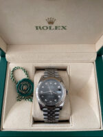 Rolex Datejust 41 | Rhodium | Jubilé | Cadran diamants complet - Image 4