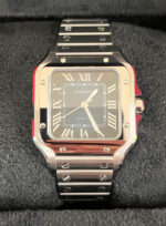 Cartier Santos, Medium, Bleue, Réf. WSSA0063, NEUVE et jamais portée - Image 3