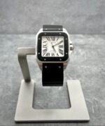 Montre Cartier Santos 100 XL 2656 en acier et lunette caoutchouc - Image 3