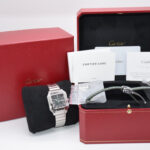 Cartier Santos Midsize Verte Réf. WSSA0061, Ensemble Complet