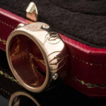 Bague CARTIER Logo CC avec diamants en or rose 18 carats, taille 51