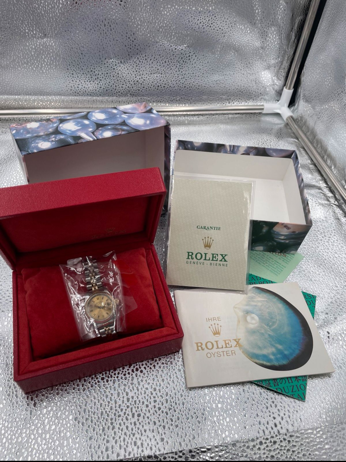 IMG_1090.jpeg Rolex Lady Datejust Automatique Bicolore Diamants 69173 Boîte et Papiers - Image 1