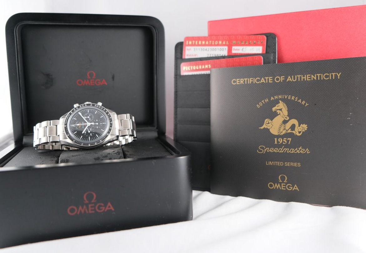 IMG_1350.jpeg Omega Speedmaster 50e anniversaire 1957 - Image 1
