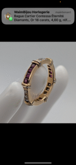 Bague Cartier Contessa Éternité Diamants, Or 18 carats, 4,60 g, réf. 858 - Image 2