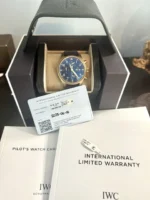 Montre d'Aviateur IWC Chrono Bronze Bleu IW288109