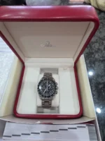 Chronographe automatique Omega Speedmaster HB-SIA GMT d'occasion. Bon état. - Image 7