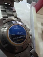 Chronographe automatique Omega Speedmaster HB-SIA GMT d'occasion. Bon état. - Image 5