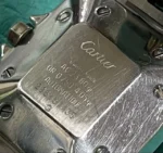 Montre-bracelet automatique Cartier Santos Godron rare de 1980 d'occasion - Image 12