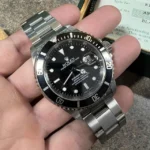 Montre automatique Rolex Submariner Date 16610 en acier avec cadran noir de 40 mm !! - Image 15