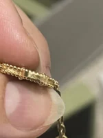 VAN CLEEF Vintage Alhambra 5 Motif Or Jaune Onyx - Image 3