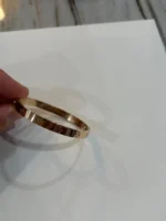 bracelet love cartier en or rose taille 17 - Image 11